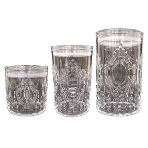 Juego de Recipientes para Especias de Acrílico de Lujo con Tapas Herméticas Doradas y Cilindros Grabados - Product Image 4