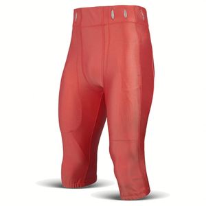 Nouveau pantalon de football bleu de qualité avec rembourrage protecteur, taille ajustable, équipement sportif confortable et durable pour hommes - Product Image 2