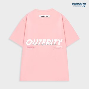 เสื้อยืดคอวีผู้ชาย ผ้าสแปนเด็กซ์/คอตตอน แขนสั้น ผ้าถัก พิมพ์ลายดิจิทัล สกรีนโลโก้ได้ ไซส์ใหญ่ ทรงเข้ารูป - Product Image 1