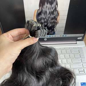 <b>Flash</b> <b>Sale</b> Premium Natural Wavy Tape In Hair Extensions In Natural Black 100% Vietnamese Human Hair Raw Hair Vendor - Product Image 6