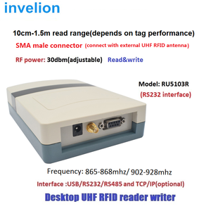 Lector/Escritor de Escritorio USB <span class=keywords><strong>RFID</strong></span> UHF Invelion OEM, <span class=keywords><strong>860</strong></span>-<span class=keywords><strong>960MHz</strong></span>, ISO18000-6C, EPC C1 Gen2, ABS, Codificador de Tarjetas <span class=keywords><strong>RFID</strong></span> Resistente al Agua - Product Image 3
