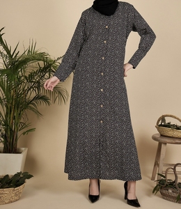 Best Selling Beautiful Dubai Women <b>Abaya</b> Traditional Islamic Muslim Clothing & Accessories Floor Length Long Sleeves Front Open - Product Image 5