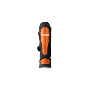 Espinilleras Askar Negras y Naranjas, Equipo de Protección para Boxeo, Artes Marciales y Entrenamiento, Protector de Piernas Unisex - Product Image 2