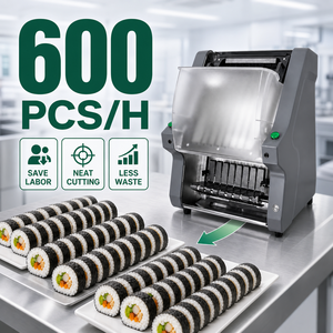 Machine à découper les rouleaux de <span class=keywords><strong>sushi</strong></span> 600 pièces/h, coupeur automatique de Norimaki MR350 pour rouleaux <span class=keywords><strong>Maki</strong></span> 6/8/10/12 coupes, directement de l'usine - Product Image 3