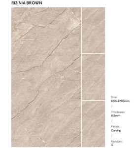 กระเบื้องแกะสลักผิวมันเงาขนาด 600x1200 มม. คุณภาพสูง คุ้มค่า ราคาประหยัด กระเบื้องเคลือบเงาคุณภาพสูง สำหรับบ้าน โรงแรม และพื้นที่เชิงพาณิชย์ - Product Image 3