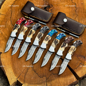Wholesale Best Price Industrial Grade Damascus Steel Clip Point Hunting Camping Foldbale Pocket Knife OEM EDC Knife Low MOQs - Product Image 2