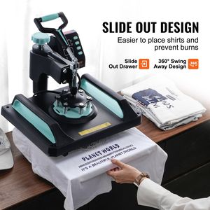 Pressa a Caldo Digitale 8 in 1 da 12 x 15 Pollici, Pressa per Tumbler da 30 oz con Rotazione a 360 Gradi per T-Shirt e Altro, Durevole e Versatile - Product Image 4