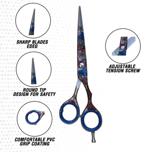 Ciseaux de coiffure professionnels de 7 pouces en acier inoxydable pour la coupe de cheveux à domicile – Vente en gros - Product Image 1