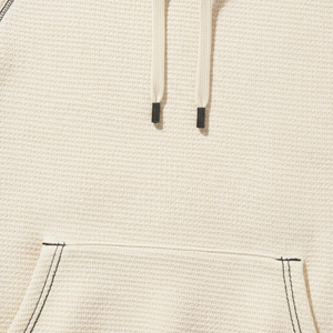 Oversized Camisetas Hoodie with Stitching Front Pocket Drawstring Hood Comfortable Casual <b>Pullover</b> <b>Men's</b> Hoodies Sweatshirts - Product Image 2