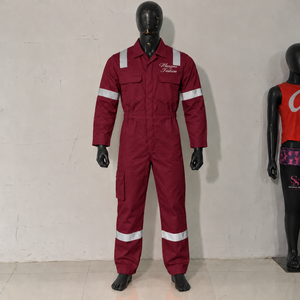 Overol de Seguridad Reflectante Antiestático 100% Algodón, Uniforme de Trabajo Transpirable e Impermeable con Cremallera, Certificado CE/UE - Product Image 4
