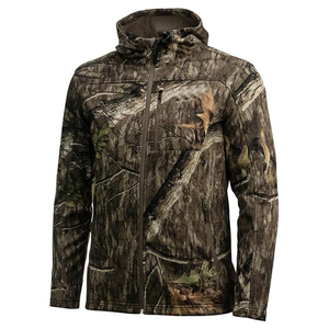 Lightweight Custom Stand Collar Zipper Breathable Windproof Waterproof High Quality <b>Soft</b> <b>Shell</b> Unisex Hunting <b>Jackets</b> Print - Product Image 5