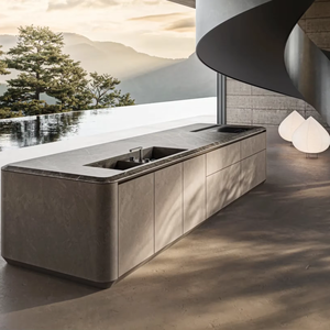 Cuisine modulaire sur mesure JY Project, prête à assembler, style européen moderne, en bois, avec tiroirs. - Product Image 3