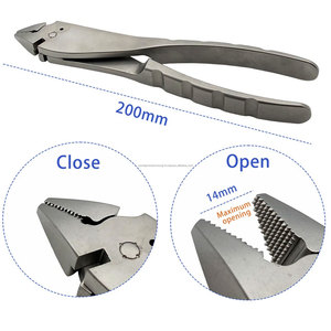WORLD PRECISION SURGICAL Pince à plier les fils orthopédiques K 200 mm, ouverture maximale 14 mm, coupe-fils osseux chirurgical, forceps manuel de classe - Product Image 1