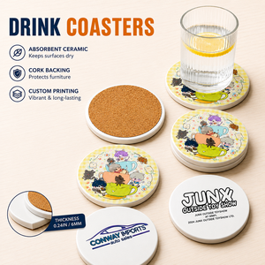 Posavasos Personalizados de Cerámica, Corcho, Papel, MDF, Sublimación, con Logotipo, Venta al Por Mayor, Fábrica OEM, MOQ Bajo - Product Image 1