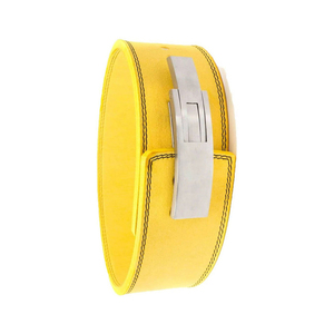 เข็มขัดยกน้ำหนักคุณภาพสูงแบบกำหนดเองได้ หนังวัวแท้ ทนทาน ระบายอากาศได้ดี รองรับหลัง/เอว ป้องกันการลื่น รุ่นใหม่ - Product Image 5