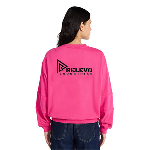 Sweat-shirt en molleton de coton personnalisé, coupe oversize, pour hommes et femmes, à col rond, vierge, fournisseur de vêtements d'hiver - Product Image 4