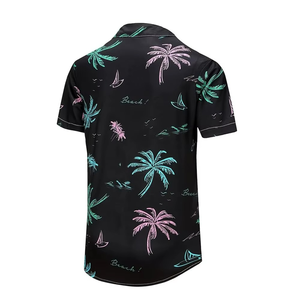 Camisas Hawaianas de Playa de Fábrica OEM, Camisa Hawaiana Estampada de Manga Corta - Product Image 2