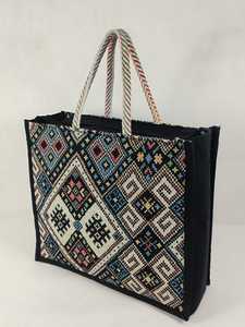 Sac fourre-tout en toile à motifs ethniques - Product Image 4