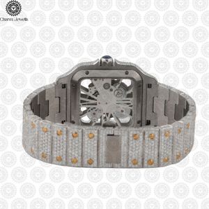 Reloj de Cuarzo Analógico de Lujo para Mujer Charm_Jewells, con Esfera Cuadrada de Acero Inoxidable, Bisel con Diamantes y Diseño de Mandala - Product Image 3