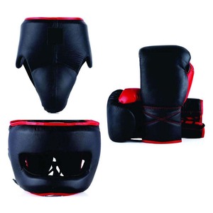 Customized Design Boxing Sparring Sets High Quality Pro Leather Boxing Sparring Kit New Design Custom Logo Boxing Sparring Sets - Product Image 1
