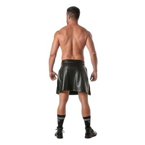 Vinyl Full Zipped Body Black Glossy Mens Fetish Clubwear Slim Fit Sexy Party Bodysuit <b>Outfit</b> - Product Image 4