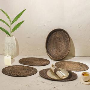 Anneaux de serviette en bambou tissé classiques personnalisés, écologiques, en stock, pour cadeaux - Product Image 2