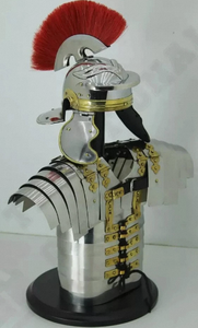Ensemble d'armure de chevalier médiéval romain en métal électroplaqué poli, pour déguisement, cosplay, jeu de rôle, exposition, objet de collection J.A.HANDICRAFTS - Product Image 3