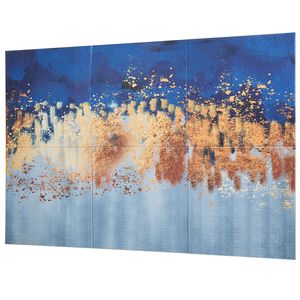 Lot de 6 panneaux acoustiques Art Déco auto-adhésifs de 70,87 x 47,24 x 0,4 pouces, dalles murales insonorisantes décoratives, absorption acoustique - Product Image 1