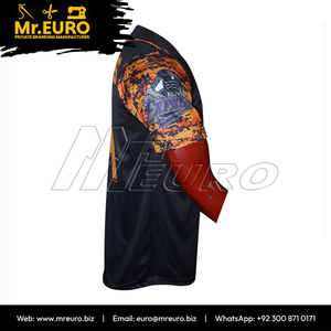 เสื้อเบสบอลแบบกำหนดเอง Impact 14 ผ้าโพลีเอสเตอร์พิมพ์ลายแบบ Sublimation สำหรับทุกเพศ แขนสั้น ระบายเหงื่อได้ดี ป้องกันแบคทีเรีย คอวี ติดกระดุมด้านหน้า - Product Image 6