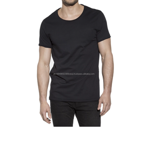 T-shirt pour homme, marque et logo personnalisés, prix de gros, t-shirt uni à col rond pour homme - Product Image 4