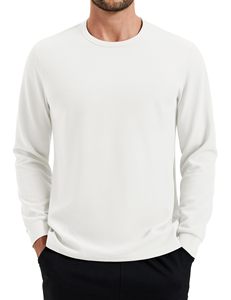 Custom Men Thermal <b>Undershirt</b> <b>Long</b> <b>Sleeve</b> Waffle Base Layer OEM Bulk Wholesale - Product Image 3