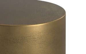 Table basse moderne de luxe en métal martelé avec finition antique, meubles de salon, table d'appoint décorative - Product Image 2