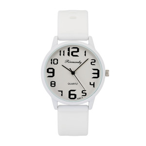 Relojes de Pulsera de Silicona de Moda 1196 para Mujer, Elegantes Relojes de Pulsera Blancos para Dama, de Lujo - Product Image 1