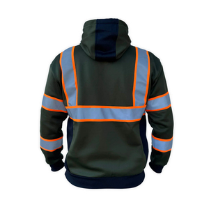 Ropa de Seguridad Laboral, Sudaderas Impermeables de Alta Visibilidad, Sudadera con Capucha para Invierno, Ropa de Trabajo Reflectante para Construcción, Talla y Color Personalizados - Product Image 3