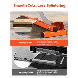 Taglierina per pavimenti in vinile da 12 pollici con pietra per affilatura in acciaio D2, spessore 10 mm, guida angolare per tagliapiastrelle in laminato, macchinario in gomma - Product Image 4
