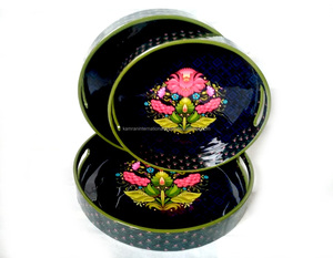 Top Selling KAMRAN <b>Round</b> Wooden <b>Serving</b> <b>Tray</b> with Customizable Size & Logo for Home Hotel Restaurant Use-Premium Quality - Product Image 4