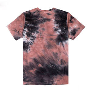 เสื้อยืดผู้ชายคุณภาพพรีเมียมสีชมพูและสีดำลายมัดย้อม เสื้อยืดสตรีทแวร์สุดอินเทรนด์ ผ้าฝ้าย 100% เสื้อแขนสั้นสำหรับฤดูร้อนเพื่อสไตล์แฟชั่น - Product Image 2