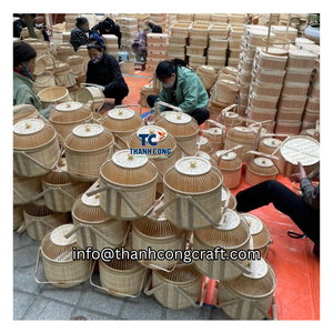 Decorative Craft RATTAN LAMPSHADE With Vintage Look RATTAN WOVEN LAMPSHADE From Vietnam Supplier For OEM And Large Orders - Product Image 3