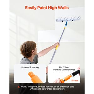 Telaio per Rullo di Pittura in Poliestere Leggero da 18 Pollici con Scala Graduata Regolabile da 12-18 Pollici, Forniture per Pittura Murale per Case e Abitazioni - Product Image 6