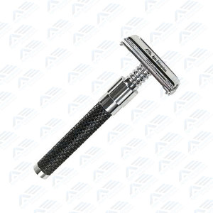 Lames de sécurité en acier inoxydable, lame remplaçable, rasoir manuel de sécurité réutilisable, rasoir professionnel pour barbier, manche en bois - Product Image 1