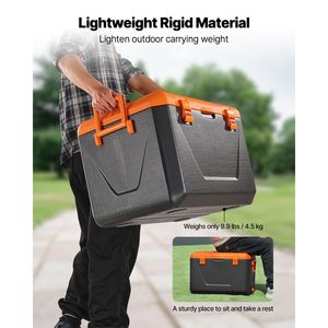Frigo portatile rigido da 63 QT con maniglie resistenti e portabicchieri, in materiale LLDPE rigido, isolamento da 15L - Product Image 4
