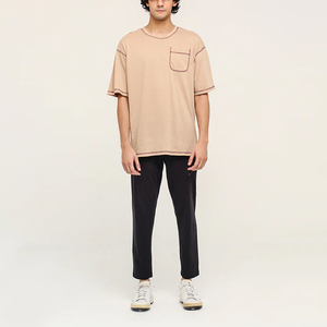 T-shirts unisexes de mode en gros, t-shirts oversize de haute qualité, t-shirts en coton doux et unis pour hommes - Product Image 5