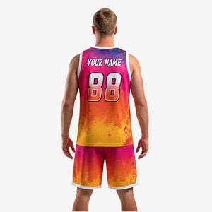 Custom Sublimation Basketball Uniform Lightweight Moisture Wicking Basketball Jersey Set For Training And Match Day Basketball - Product Image 5