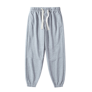 <b>Men's</b> Casual Sweatpants Solid Gray Drawstring <b>Elastic</b> <b>Waist</b> Jogger Pants Breathable Autumn <b>Trousers</b> - Product Image 5