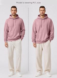 Sudadera Deportiva Impermeable y Cortavientos Ecológica para Hombre, Mezcla de Poliéster/Algodón, Forro Polar Grueso de 300 g, Cuello en V, Corte Regular, Invierno - Product Image 3