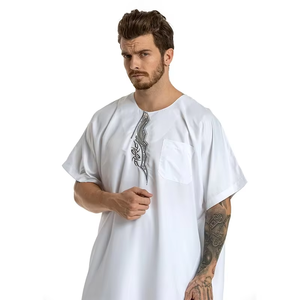 Vêtements Musulmans 2025 – Tenues Décontractées en Gros pour Hommes – Vêtements Islamiques Personnalisés de Haute Qualité en Coton Respirant pour l'Aïd, le Hajj et le Ramadan - Product Image 3