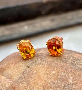 Ruby Emerald Sterling <b>Silver</b> <b>Stud</b> Earrings Dainty Gemstone Luxury Handmade Jewelry Elegant Gift For Women - Product Image 4