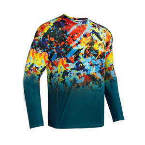 เสื้อตกปลาแขนยาวคุณภาพสูง Kivotech UPF50 โพลีเอสเตอร์สำหรับผู้ชาย ป้องกันรังสียูวีจากแสงแดด - Product Image 5