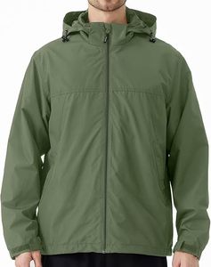 Veste matelassée unisexe en toile style streetwear 2026 avec capuche et poche avant zippée, personnalisable avec logo, imperméable, service OEM - Product Image 6