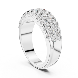 Anillo CVD para mujer en oro blanco amarillo rosa y plata de ley 925 Anillos de diamantes elegantes para venta al por menor de lujo - Product Image 3